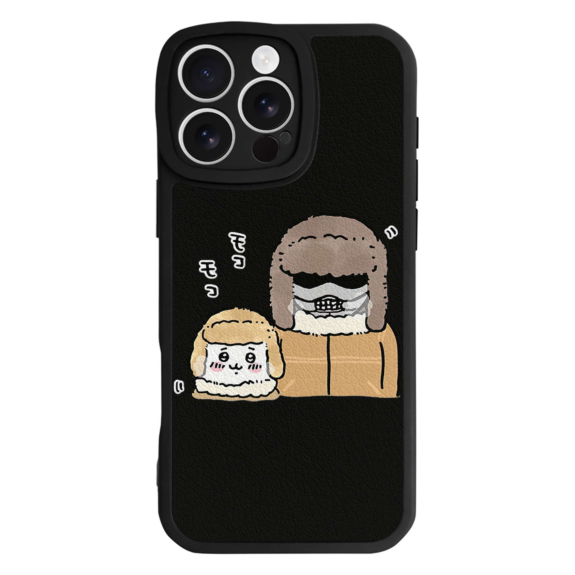 （画像用） ちいかわ 労働の鎧さん Chii-kawa Mr. Armor of Labor 【iPhone 16シリーズ対応】シリコンスマホケース（レザー調） 材質：シリコン